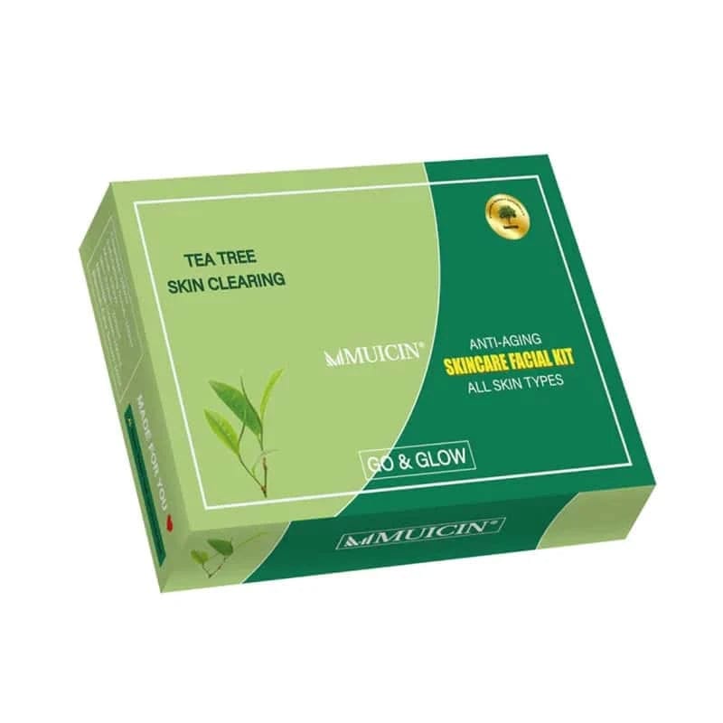 Pack Of 06 Mucin Tea Tree Clear & Clean Facial Kit – 6 Steps – Best Quality Facial Kit For Girls | Facial Kit For Women