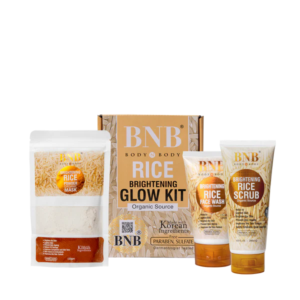 BnB Rice [3 In 1] Whitening Brightening Glow Kit