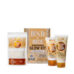 BnB Rice [3 In 1] Whitening Brightening Glow Kit