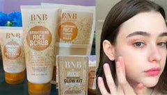 BnB Rice [3 In 1] Whitening Brightening Glow Kit