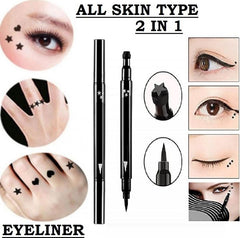 Huda beauty Eyeliner / 2 In 1 Eyeliner Stamp – Stamp Eyeliner Pen – Stamp Liner