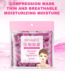 Pack Of 50 Bioaqua Compressed Facial Tablet Face Sheet