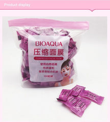 Pack Of 50 Bioaqua Compressed Facial Tablet Face Sheet